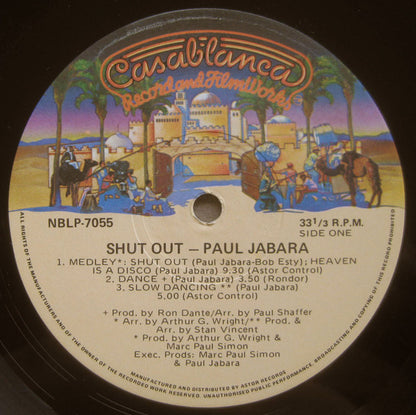 Paul Jabara : Shut Out (LP, Album)