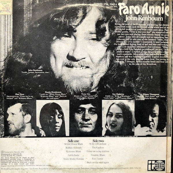 John Renbourn : Faro Annie (LP, Album)