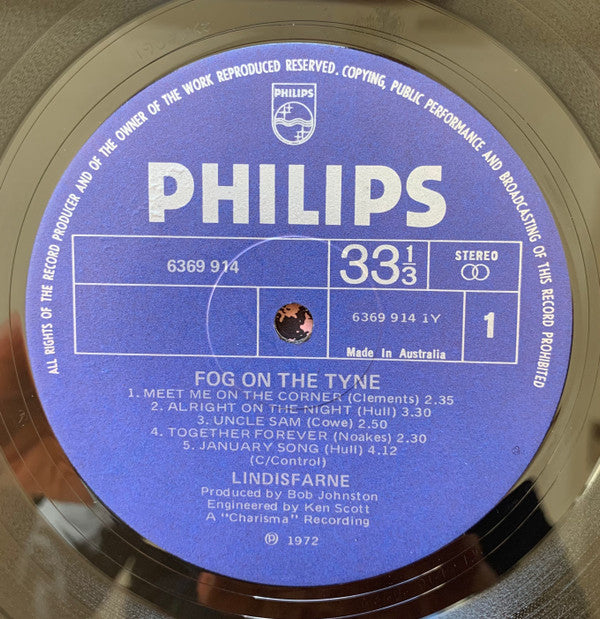 Lindisfarne : Fog On The Tyne (LP, Album, Gat)