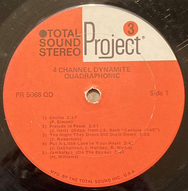 Enoch Light : 4 Channel Dynamite Quadraphonic (LP, Album, Quad)