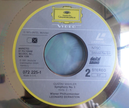 Leonard Bernstein, Wiener Philharmoniker, Mahler* : Symphony No. 5 (Laserdisc, 12", RM, NTSC)