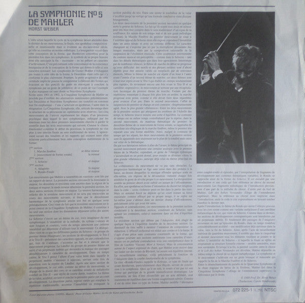 Leonard Bernstein, Wiener Philharmoniker, Mahler* : Symphony No. 5 (Laserdisc, 12", RM, NTSC)