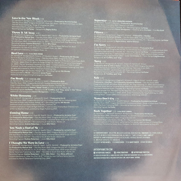 Anthony Hamilton : Love Is The New Black (2xLP, Album, Gol)