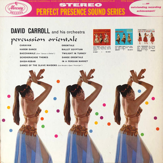 David Carroll & His Orchestra : Percussion Orientale: Musical Sounds Of The Middle East (LP, Album)