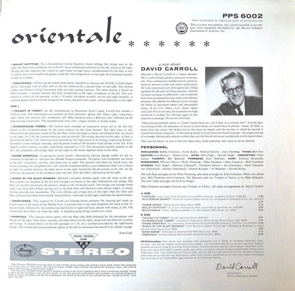 David Carroll & His Orchestra : Percussion Orientale: Musical Sounds Of The Middle East (LP, Album)
