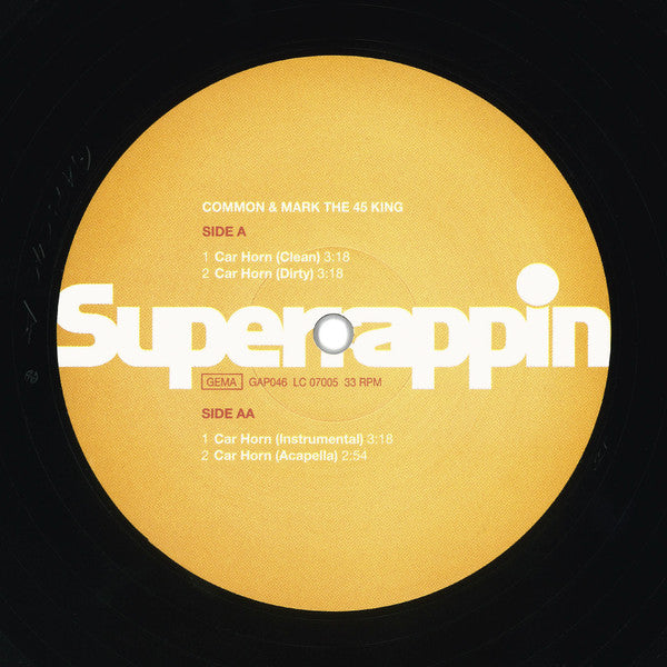 Common & The 45 King : Car Horn (12")