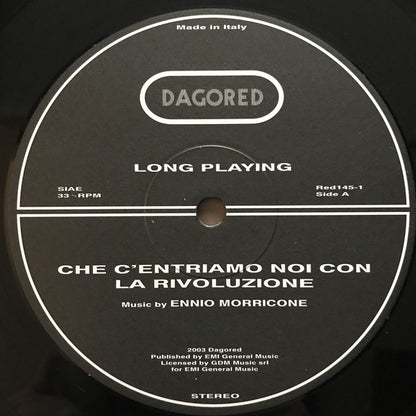 Ennio Morricone : Che C'entriamo Noi Con La Rivoluzione? (Original Motion Picture Soundtrack) (LP, Album, 180)