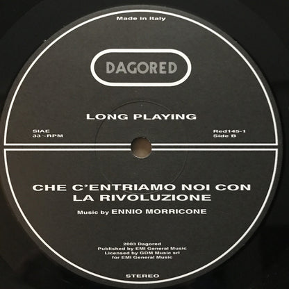Ennio Morricone : Che C'entriamo Noi Con La Rivoluzione? (Original Motion Picture Soundtrack) (LP, Album, 180)