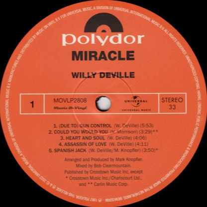 Willy DeVille : Miracle (LP, Album, RE)