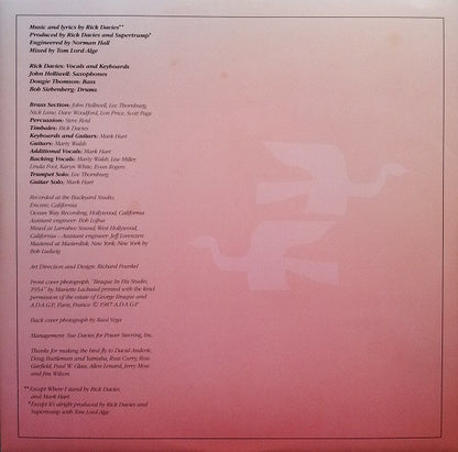 Supertramp : Free As A Bird (LP, Album)