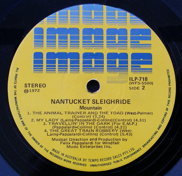 Mountain : Nantucket Sleighride (LP, Album, Gat)