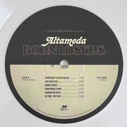 Altameda : Born Losers (LP, Album, Whi)