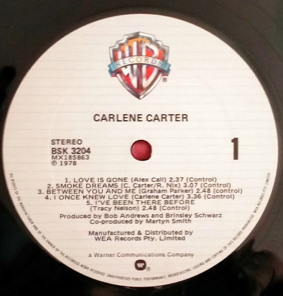 Carlene Carter : Carlene Carter (LP, Album)