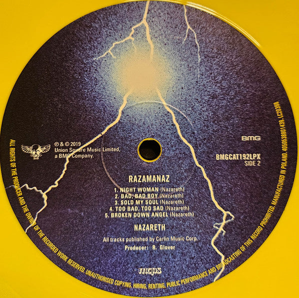 Nazareth (2) : Razamanaz (LP, Album, RE, RM, Yel)