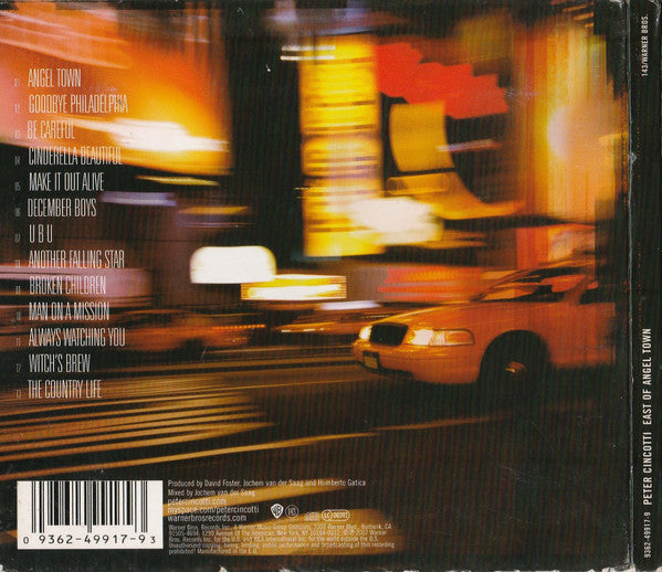 Peter Cincotti : East Of Angel Town (CD, Album, Dig)