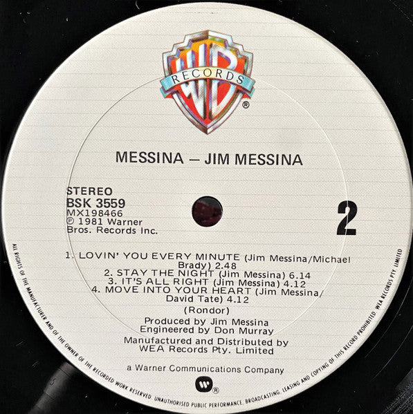 Jim Messina : Messina (LP, Album)