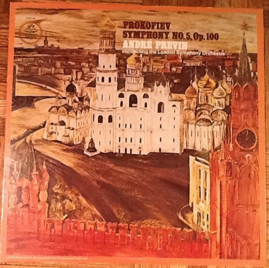 Prokofiev*, André Previn Conducting The London Symphony Orchestra : Symphony No. 5, Op. 100 (LP, Quad, RP, SQ )