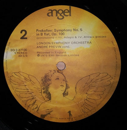 Prokofiev*, André Previn Conducting The London Symphony Orchestra : Symphony No. 5, Op. 100 (LP, Quad, RP, SQ )