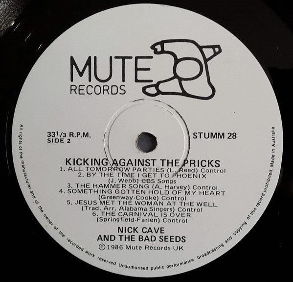 Nick Cave & The Bad Seeds : Kicking Against The Pricks (LP, Album)