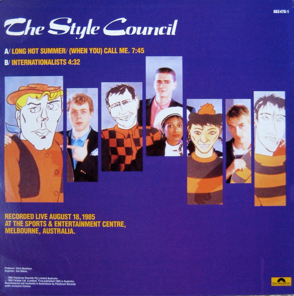 The Style Council : Long Hot Summer/(When You) Call Me (12", Single)