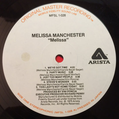 Melissa Manchester : Melissa (LP, Album, Ltd)
