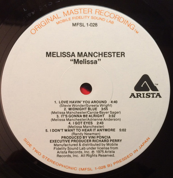 Melissa Manchester : Melissa (LP, Album, Ltd)