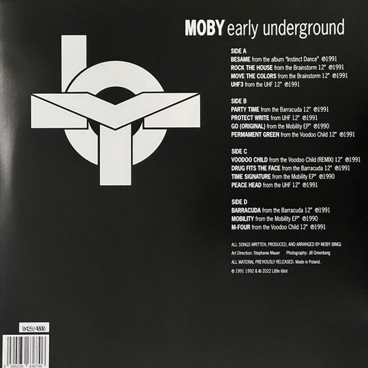 Moby : Early Underground (2xLP, Comp, Num, RE, 140)
