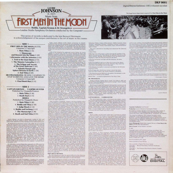Laurie Johnson : Music From First Men In The Moon, Hedda, Captain Kronos & Dr Strangelove (LP, Amb)