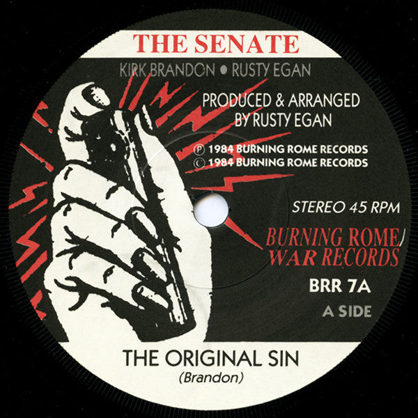 The Senate / Theatre Of Hate : Original Sin / Westworld (7", Single)