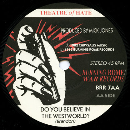 The Senate / Theatre Of Hate : Original Sin / Westworld (7", Single)