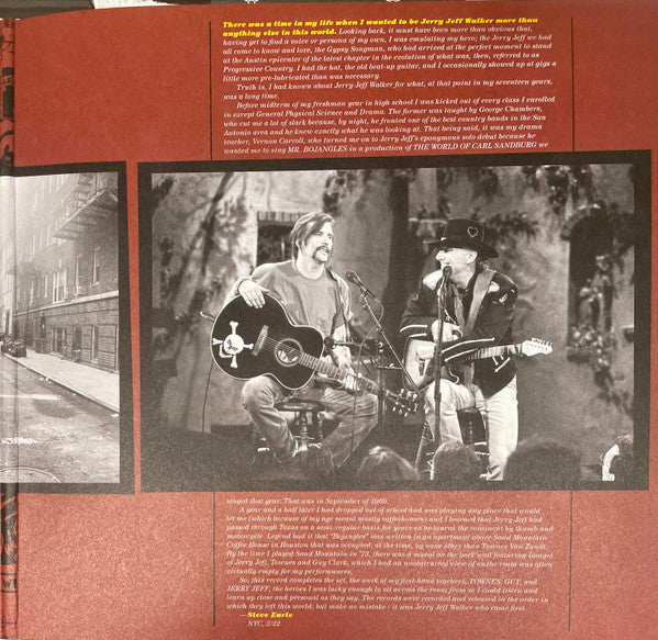 Steve Earle & The Dukes : Jerry Jeff (LP, Album, Mono, Ltd, Cle)