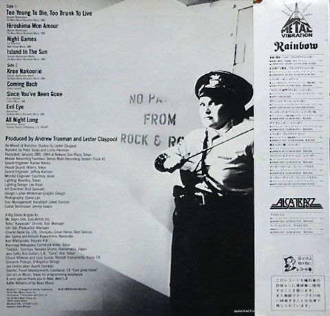 Alcatrazz : Live Sentence (No Parole From Rock 'n' Roll) (LP, Album, 1st)