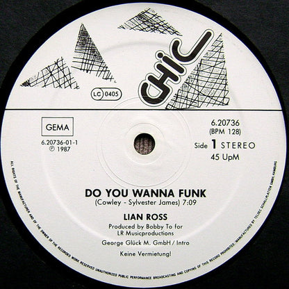 Lian Ross : Do You Wanna Funk (12", Maxi)