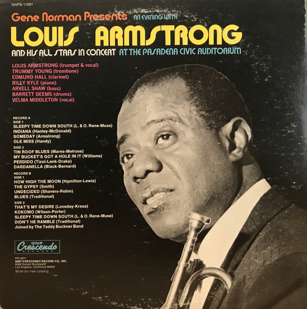 Louis Armstrong And His All-Stars : An Evening With Louis Armstrong And His All Stars (2xLP, Album)