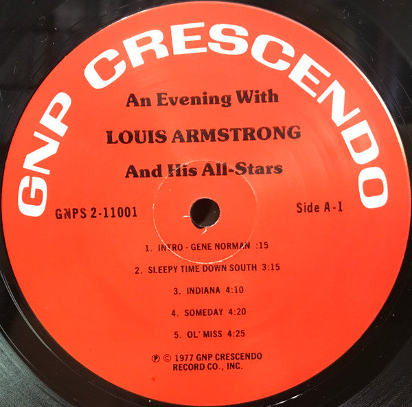 Louis Armstrong And His All-Stars : An Evening With Louis Armstrong And His All Stars (2xLP, Album)