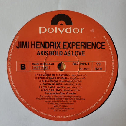 The Jimi Hendrix Experience : Axis: Bold As Love (LP, Album, RE)