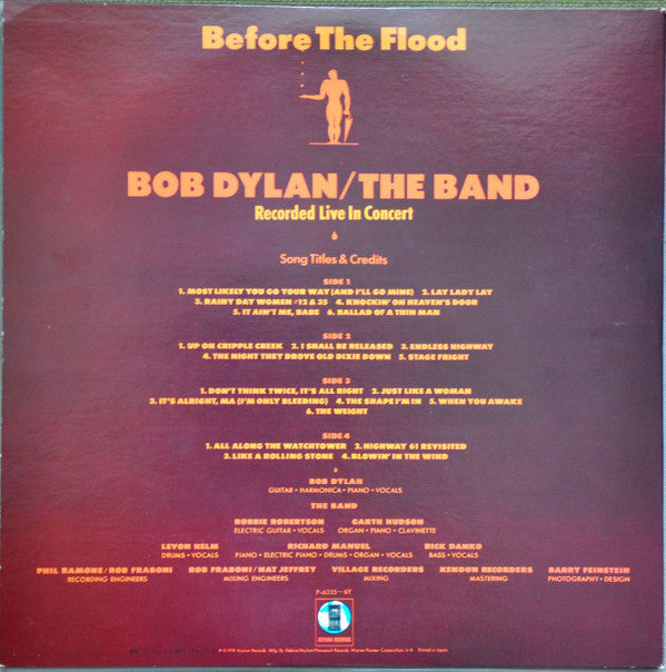 Bob Dylan / The Band : Before The Flood (2xLP, Album)