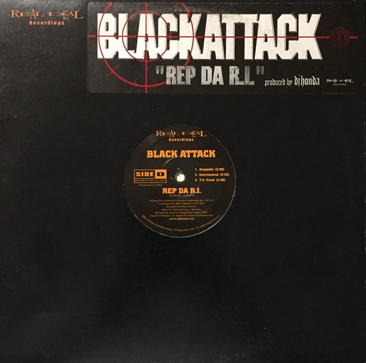 Black Attack : Rep Da R.I. (12")