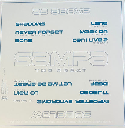Sampa The Great : As Above So Below (LP, Album, Ltd, Whi)
