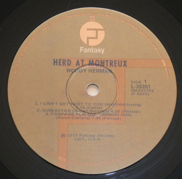 Woody Herman : Herd At Montreux (LP, Album)