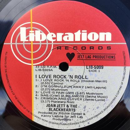 Joan Jett & The Blackhearts : I Love Rock 'N Roll (LP, Album)