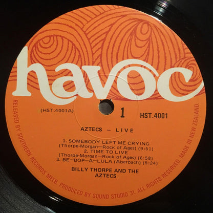 Billy Thorpe And The Aztecs : Live (LP)
