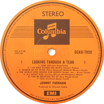 John Farnham : Looking  Through A Tear (LP, Album)