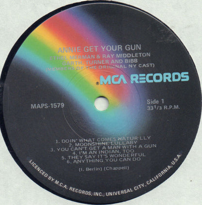 "Annie Get Your Gun" Original Broadway Cast, Ethel Merman With Ray Middleton : Annie Get Your Gun (LP, RE)