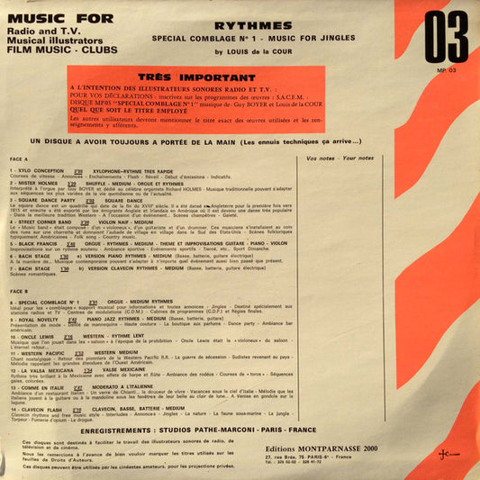Louis Delacour : Rythmes (LP)