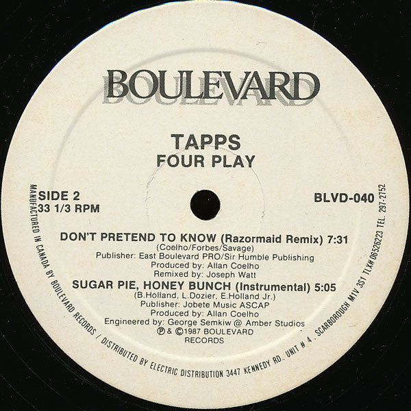 Tapps : 4 Play (12")