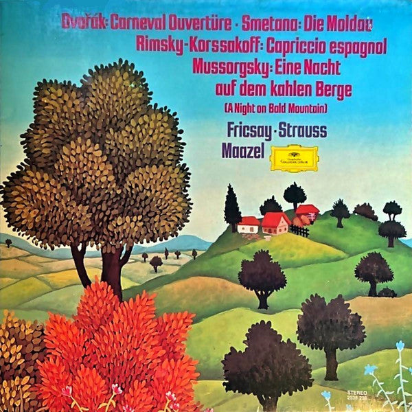 Ferenc Fricsay • Paul Strauss • Lorin Maazel : Carneval Ouvertüre / Die Moldau / Capriccio Espagnol / Eine Nacht Auf Dem Kahlen Berge = A Night On Bold Mountain (LP, Comp)