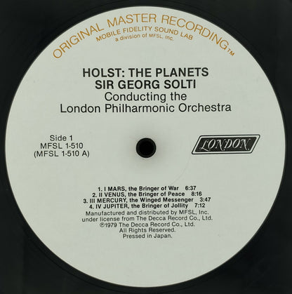 Holst*, Sir Georg Solti*, London Philharmonic Orchestra : The Planets (LP, Album, RE, RM)