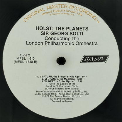 Holst*, Sir Georg Solti*, London Philharmonic Orchestra : The Planets (LP, Album, RE, RM)