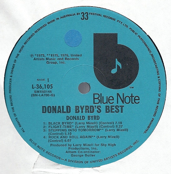 Donald Byrd : Donald Byrd's Best (LP, Comp)